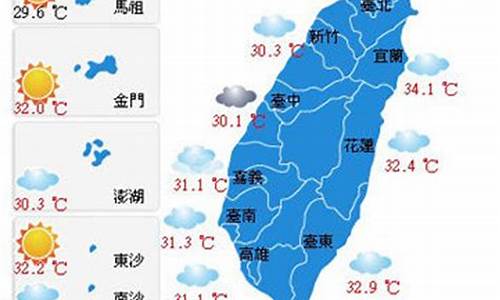 台湾台北天气预报一周_台湾北部天气预报一周