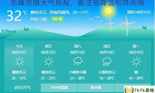 赤峰天气克旗克什克腾旗_赤峰克旗天气预报7天查询结果