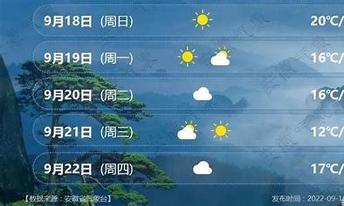 安徽黄山天气预报7天查询_安徽黄山地区天气预报七天