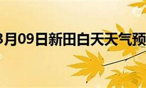 新田天气预报_新田天气预报一周天气